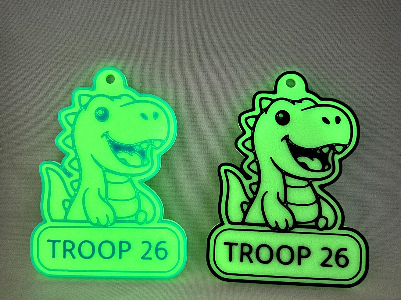 3D Printed Personalized Backpack Tag - custom 3D printed by Yogerst Solutions, Fox Cities WI