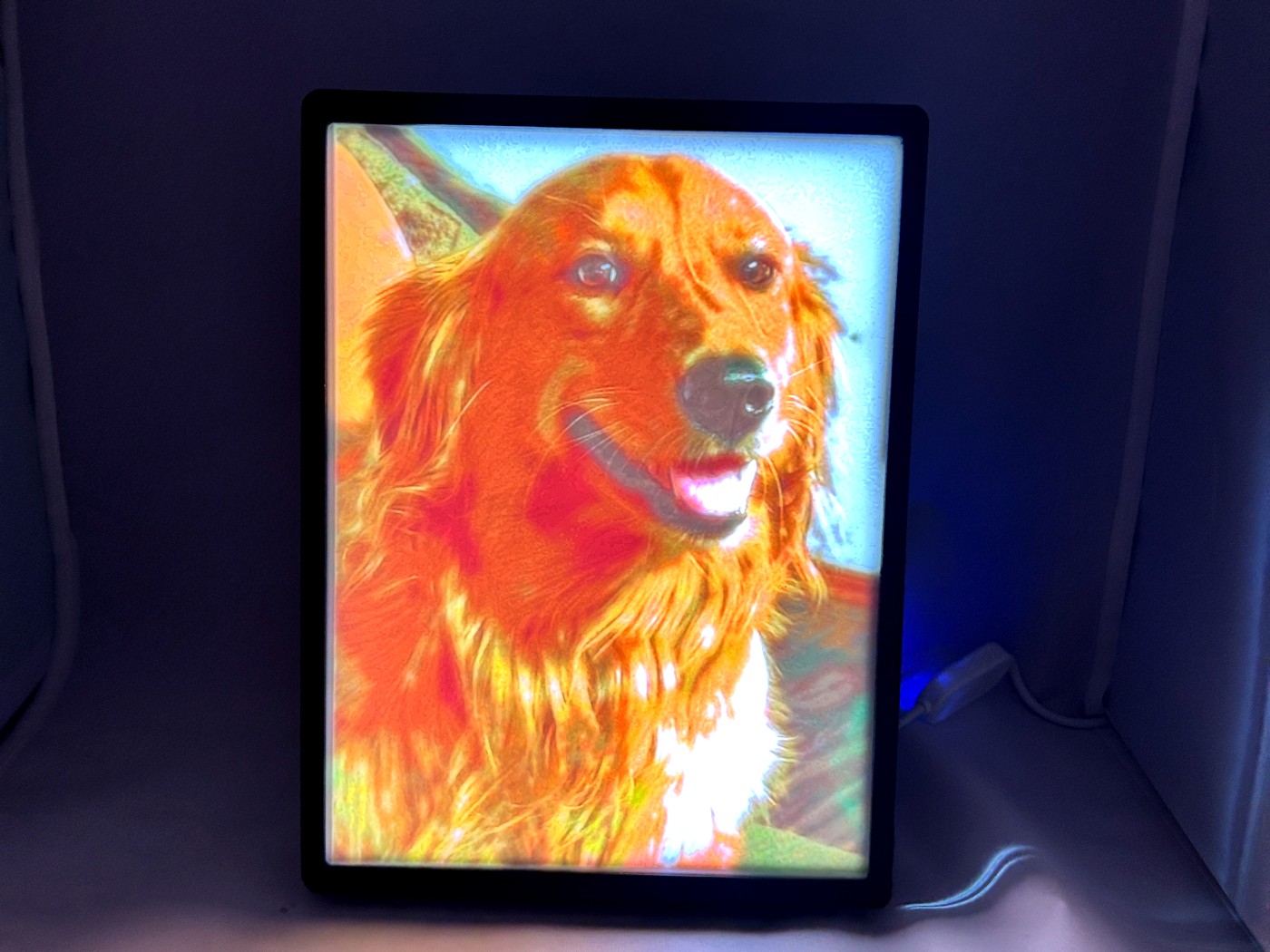 3D Printed Lithophane Lamp - custom 3D printed by Yogerst Solutions, Fox Cities WI