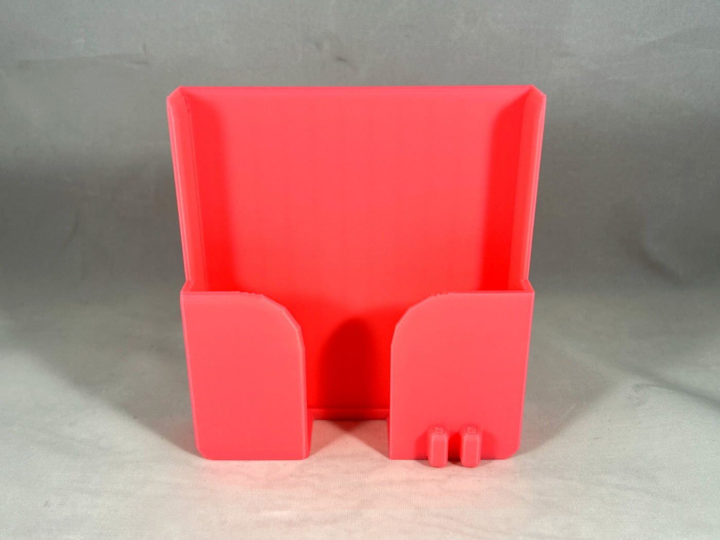 Wall Phone Holder with Cord Clip - custom 3D printed by Yogerst Solutions, Fox Cities WI